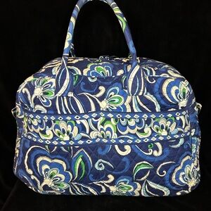 Vera Bradley Blue and Green Floral Travel Bag
